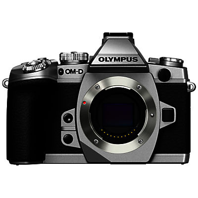 Olympus OM-D E-M1 Compact System Camera, HD 1080p, 16.3MP, Wi-Fi, EVF, 3  LCD Screen, Body Only Black & Silver